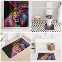 Angola Bathroom Set with Multicolor Tribal Design and Vibrant Lion - Wonder Print Shop