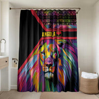 Angola Bathroom Set with Multicolor Tribal Design and Vibrant Lion - Wonder Print Shop