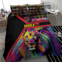 Angola Bedding Set with Multicolor Tribal Design and Vibrant Lion - Wonder Print Shop