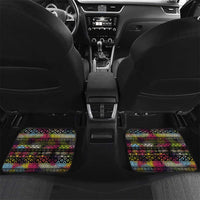 Angola Car Mats with Multicolor Tribal Design and Vibrant Lion - Wonder Print Shop