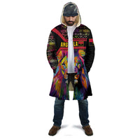 Angola Cloak with Multicolor Tribal Design and Vibrant Lion - Wonder Print Shop