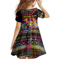 Angola Family Matching Long Sleeve Bodycon Dress and Hawaiian Shirt with Multicolor Tribal Design and Vibrant Lion - Wonder Print Shop