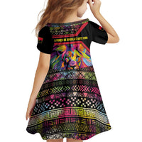 Angola Family Matching Off Shoulder Maxi Dress and Hawaiian Shirt with Multicolor Tribal Design and Vibrant Lion - Wonder Print Shop