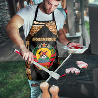 Mozambique Apron with Black Brown Tribal Design and National Emblem - Wonder Print Shop