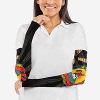 Mozambique Arm Sleeves with Black Brown Tribal Design and National Emblem - Wonder Print Shop