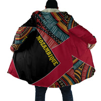 Mozambique Cloak with Red Black Geometric Design and Tribal Pattern - Wonder Print Shop