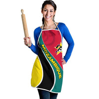 Mozambique Apron with Red Yellow Green Wave Design and National Emblem - Wonder Print Shop