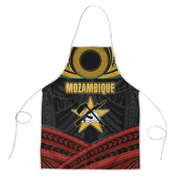 Mozambique Apron with Black Red Tribal Design and National Map Pattern - Wonder Print Shop