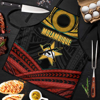 Mozambique Apron with Black Red Tribal Design and National Map Pattern - Wonder Print Shop