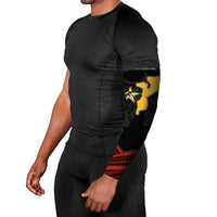 Mozambique Arm Sleeves with Black Red Tribal Design and National Map Pattern - Wonder Print Shop