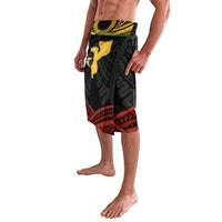 Mozambique Lavalava with Black Red Tribal Design and National Map Pattern - Wonder Print Shop