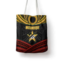 Mozambique Tote Bag with Black Red Tribal Design and National Map Pattern - Wonder Print Shop