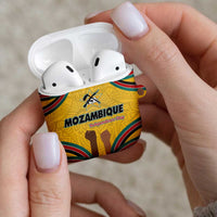 Mozambique AirPods Case with Yellow Red Green Swirl Design and Independence Day - Wonder Print Shop