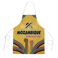 Mozambique Apron with Yellow Red Green Swirl Design and Independence Day - Wonder Print Shop