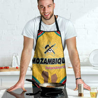 Mozambique Apron with Yellow Red Green Swirl Design and Independence Day - Wonder Print Shop