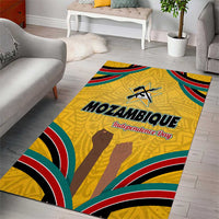 Mozambique Area Rug with Yellow Red Green Swirl Design and Independence Day - Wonder Print Shop