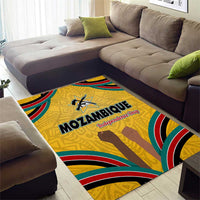 Mozambique Area Rug with Yellow Red Green Swirl Design and Independence Day - Wonder Print Shop