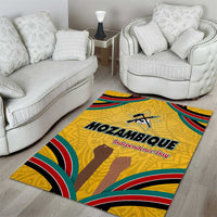 Mozambique Area Rug with Yellow Red Green Swirl Design and Independence Day - Wonder Print Shop