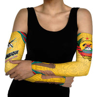 Mozambique Arm Sleeves with Yellow Red Green Swirl Design and Independence Day - Wonder Print Shop