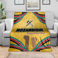 Mozambique Blanket with Yellow Red Green Swirl Design and Independence Day - Wonder Print Shop
