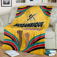 Mozambique Blanket with Yellow Red Green Swirl Design and Independence Day - Wonder Print Shop