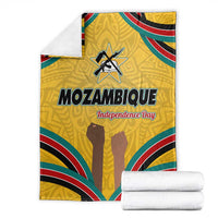 Mozambique Blanket with Yellow Red Green Swirl Design and Independence Day - Wonder Print Shop
