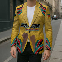 Mozambique Blazer with Yellow Red Green Swirl Design and Independence Day - Wonder Print Shop