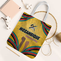 Mozambique Tote Bag with Yellow Red Green Swirl Design and Independence Day - Wonder Print Shop