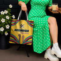 Mozambique Tote Bag with Yellow Red Green Swirl Design and Independence Day - Wonder Print Shop
