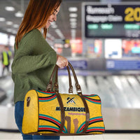Mozambique Travel Bag with Yellow Red Green Swirl Design and Independence Day - Wonder Print Shop
