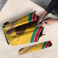 Mozambique Umbrella with Yellow Red Green Swirl Design and Independence Day - Wonder Print Shop
