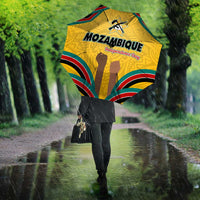 Mozambique Umbrella with Yellow Red Green Swirl Design and Independence Day - Wonder Print Shop