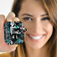 Urban Rebel Raccoon AirPods Case Grunge Graffiti Street Art Abstract Collage Pop Culture
