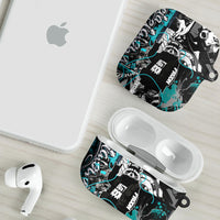 Urban Rebel Raccoon AirPods Case Grunge Graffiti Street Art Abstract Collage Pop Culture