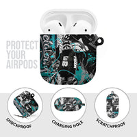 Urban Rebel Raccoon AirPods Case Grunge Graffiti Street Art Abstract Collage Pop Culture