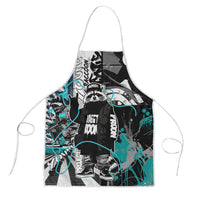 Urban Rebel Raccoon Apron Grunge Graffiti Street Art Abstract Collage Pop Culture