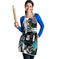Urban Rebel Raccoon Apron Grunge Graffiti Street Art Abstract Collage Pop Culture