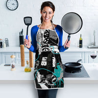 Urban Rebel Raccoon Apron Grunge Graffiti Street Art Abstract Collage Pop Culture