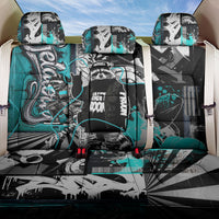 Urban Rebel Raccoon Back Car Seat Cover Grunge Graffiti Street Art Abstract Collage Pop Culture