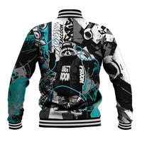 Urban Rebel Raccoon Baseball Jacket Grunge Graffiti Street Art Abstract Collage Pop Culture
