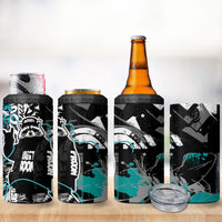 Urban Rebel Raccoon 4 in 1 Can Cooler Tumbler Grunge Graffiti Street Art Abstract Collage Pop Culture