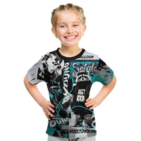 Urban Rebel Raccoon Kid T Shirt Grunge Graffiti Street Art Abstract Collage Pop Culture
