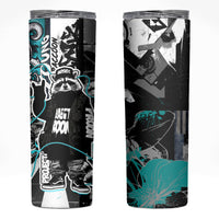 Urban Rebel Raccoon Skinny Tumbler Grunge Graffiti Street Art Abstract Collage Pop Culture