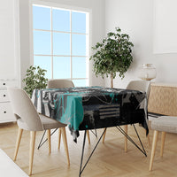 Urban Rebel Raccoon Tablecloth Grunge Graffiti Street Art Abstract Collage Pop Culture