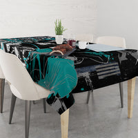 Urban Rebel Raccoon Tablecloth Grunge Graffiti Street Art Abstract Collage Pop Culture