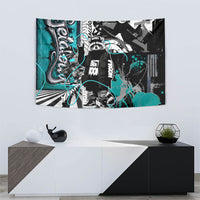 Urban Rebel Raccoon Tapestry Grunge Graffiti Street Art Abstract Collage Pop Culture
