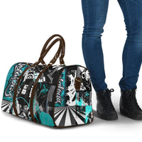 Urban Rebel Raccoon Travel Bag Grunge Graffiti Street Art Abstract Collage Pop Culture