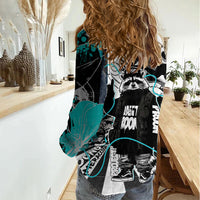 Urban Rebel Raccoon Women Casual Shirt Grunge Graffiti Street Art Abstract Collage Pop Culture