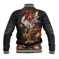 Bellerophon Vs Chimera Greek Mythology Baseball Jacket Pegasus Monster Battle Epic