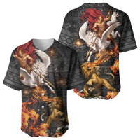 Bellerophon Vs Chimera Greek Mythology Baseball Jersey Pegasus Monster Battle Epic